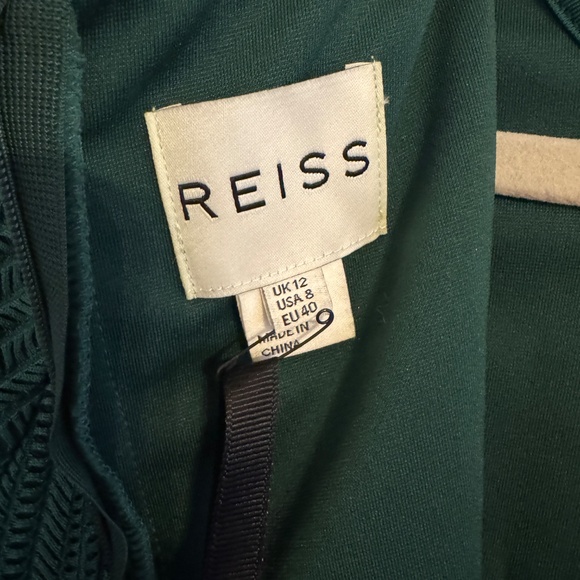 NWT Reiss Chloey Forest Green Body-Con Dress – Textured Knit, Long Sleeve – US 8 - Picture 6 of 14